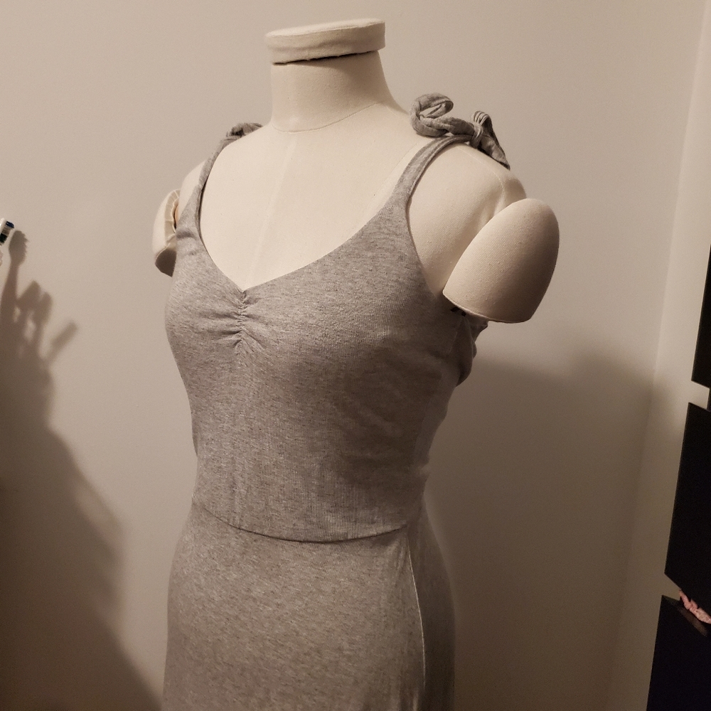 Grey Midi Dress
